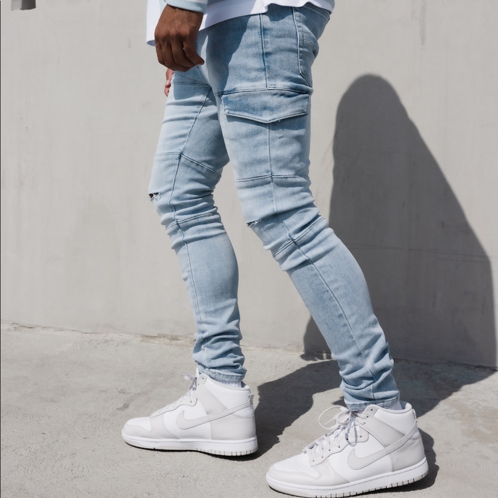 Carré denim jeans.